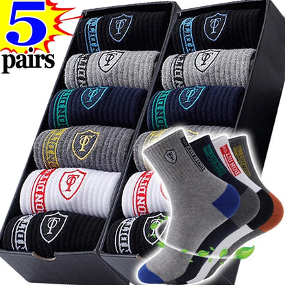 5Pairs Cotton Men Socks